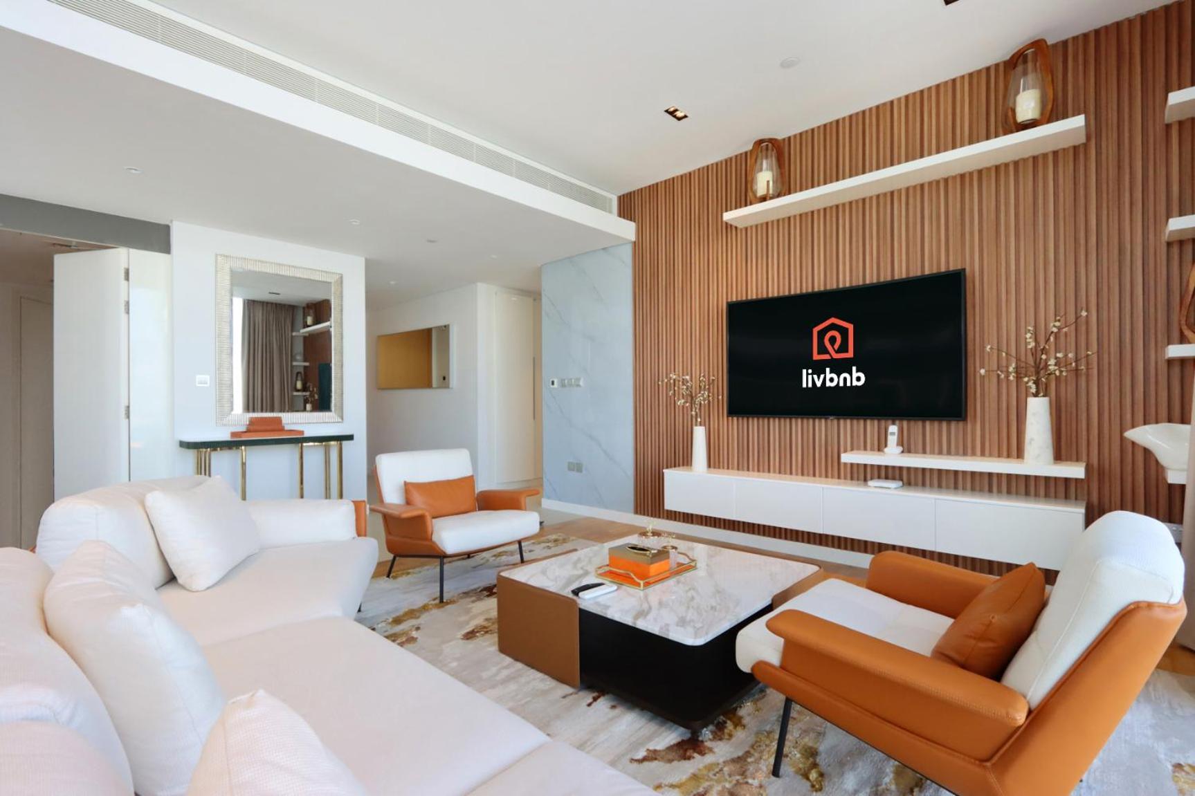 Livbnb - Alluring 3br Maid's With Sea & Ain View *